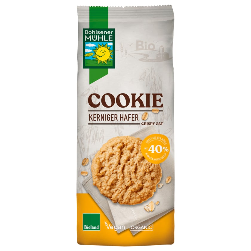 Bohlsener Mühle Bio Cookie Kerniger Hafer Crunchy Oat 175g